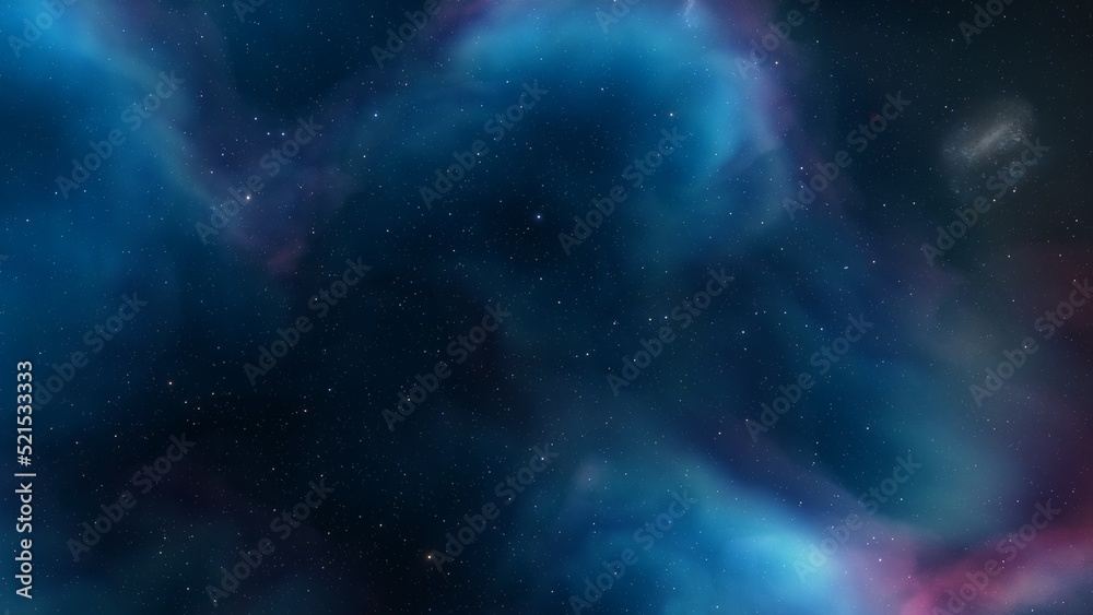Fototapeta premium Space nebula, for use with projects on science, research, and education. Illustration