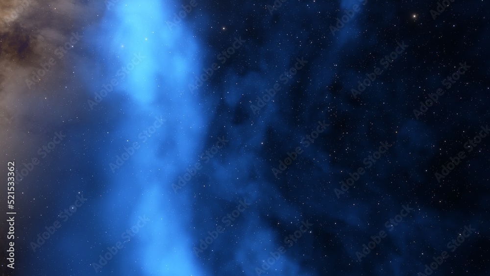 Obraz premium Space nebula, for use with projects on science, research, and education. Illustration