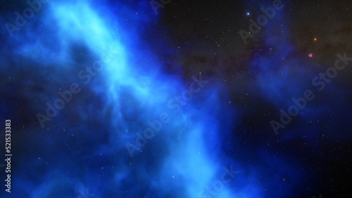 Space nebula  for use with projects on science  research  and education. Illustration 