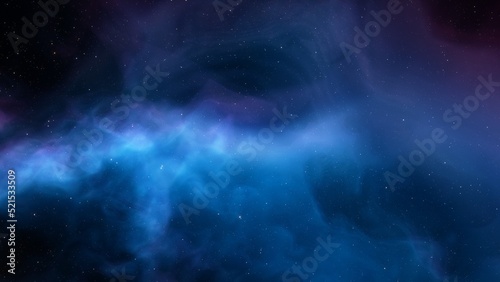 Deep space nebula with stars. Bright and vibrant Multicolor Starfield Infinite space outer space background with nebulas and stars. Star clusters, nebula outer space background 3d render 