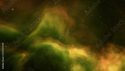 Deep space nebula with stars. Bright and vibrant Multicolor Starfield Infinite space outer space background with nebulas and stars. Star clusters, nebula outer space background 3d render 