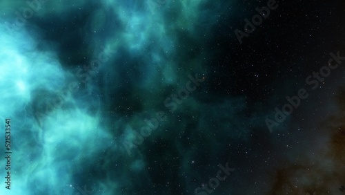 Deep space nebula with stars. Bright and vibrant Multicolor Starfield Infinite space outer space background with nebulas and stars. Star clusters  nebula outer space background 3d render 