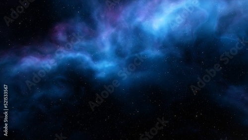 Deep space nebula with stars. Bright and vibrant Multicolor Starfield Infinite space outer space background with nebulas and stars. Star clusters  nebula outer space background 3d render 