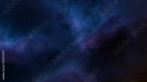 Deep space nebula with stars. Bright and vibrant Multicolor Starfield Infinite space outer space background with nebulas and stars. Star clusters, nebula outer space background 3d render © ANDREI