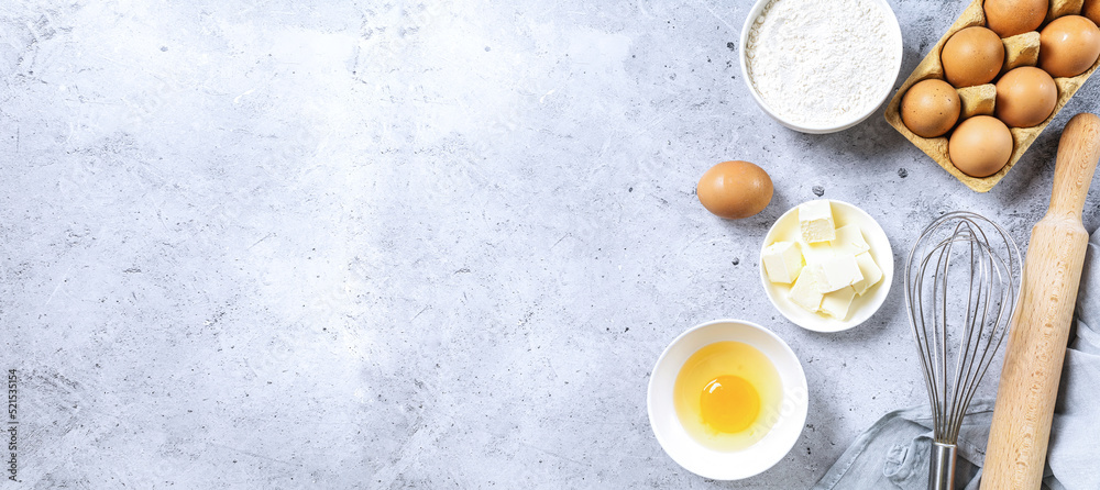 Bakery background. Bake ingredient for recipe Easter cake or dessert, pie. Bakery background. Bake ingredient for recipe Easter cake or dessert, pie.