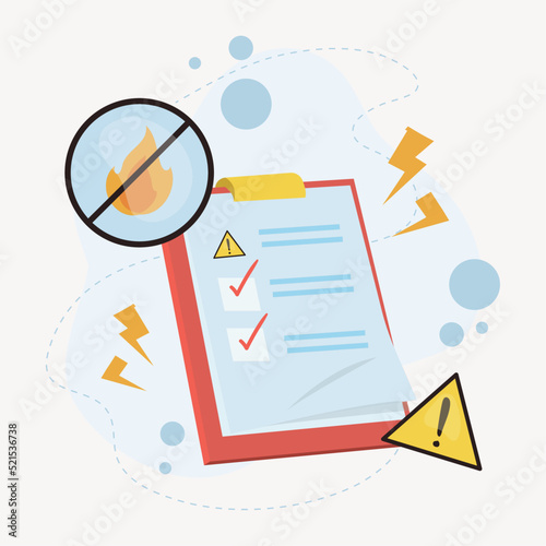 poster of emergency checklist