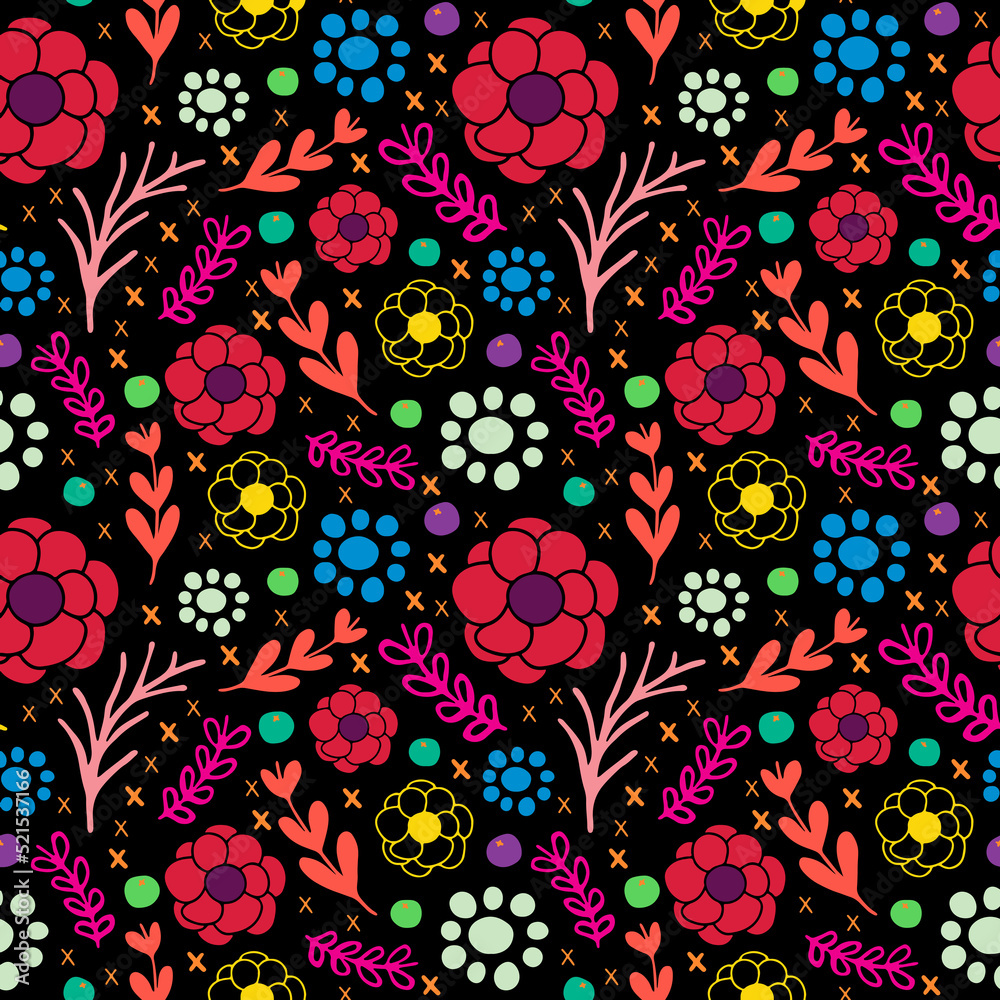 Fototapeta premium seamless floral pattern