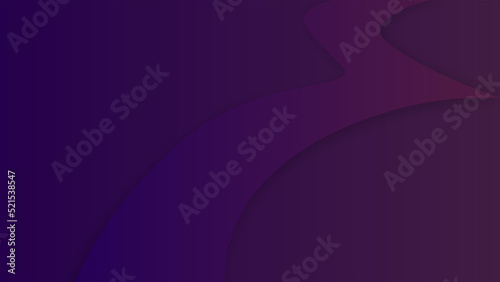 Purple and blue gradient background with wave shape.