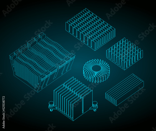 Heatsinks set