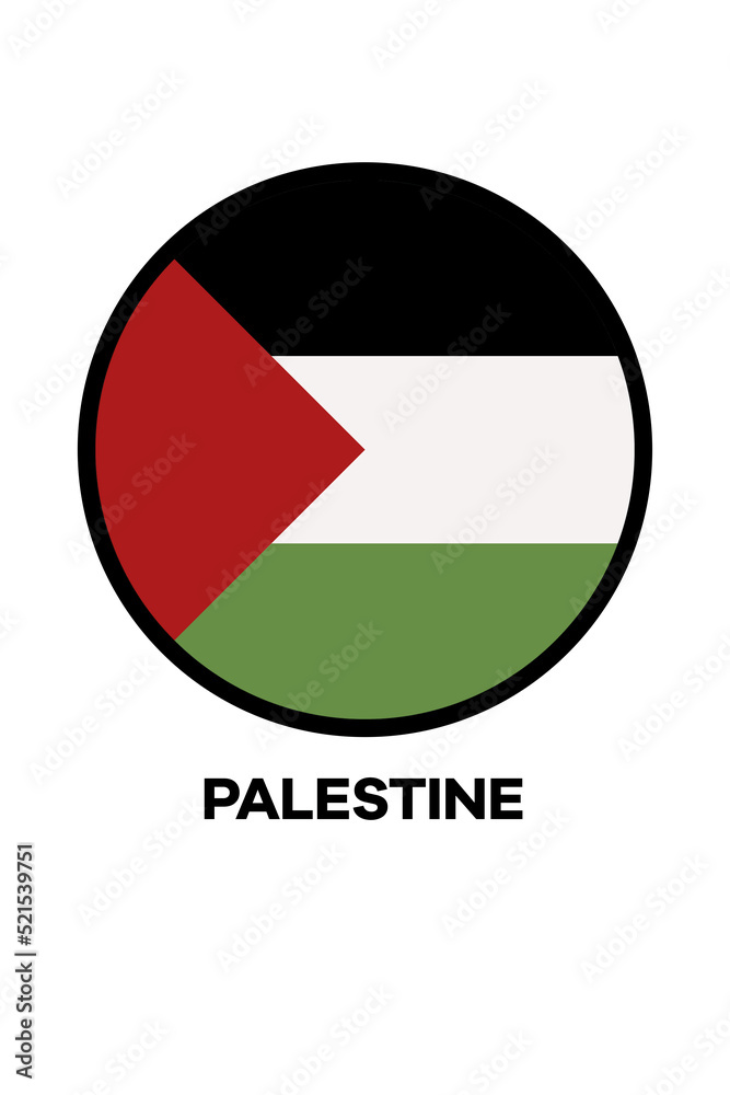 Poster with the flag of Palestine Poster with the flag of Palestine