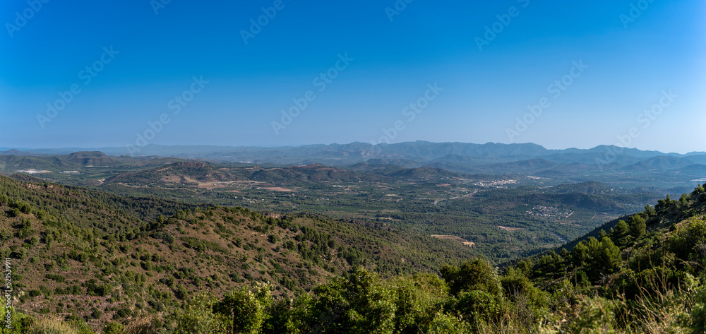 panorama sur le Parc Naturel de la Serra