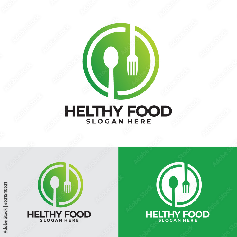 set of food logo vector design template set of food logo vector design template