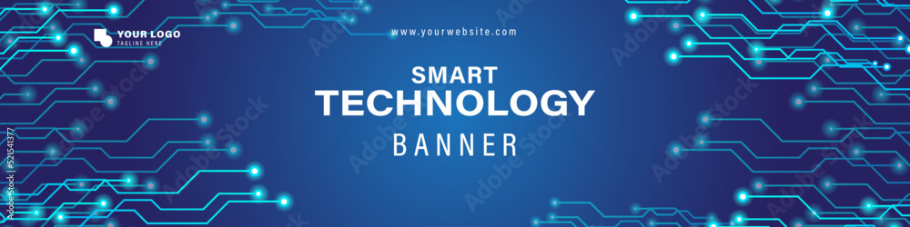 technology linkedin banner template