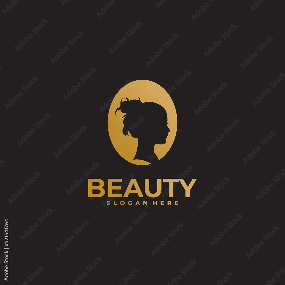 abstract beauty logo vector design template