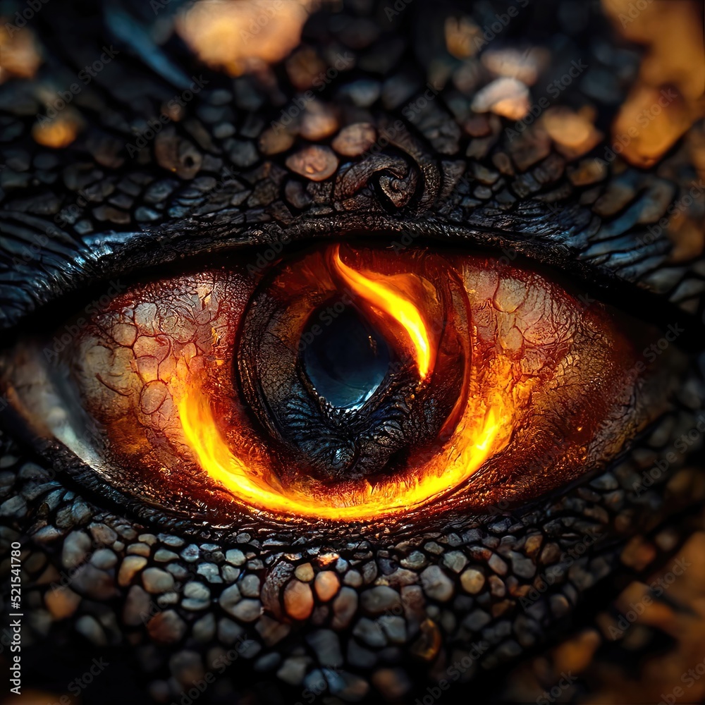 Fire Dragon Eye Wallpaper