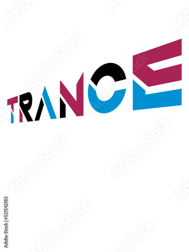 Musik Trance Schriftzug Design 