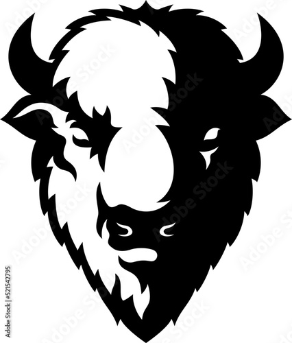 Bison (American Buffalo) Head Mascot Design