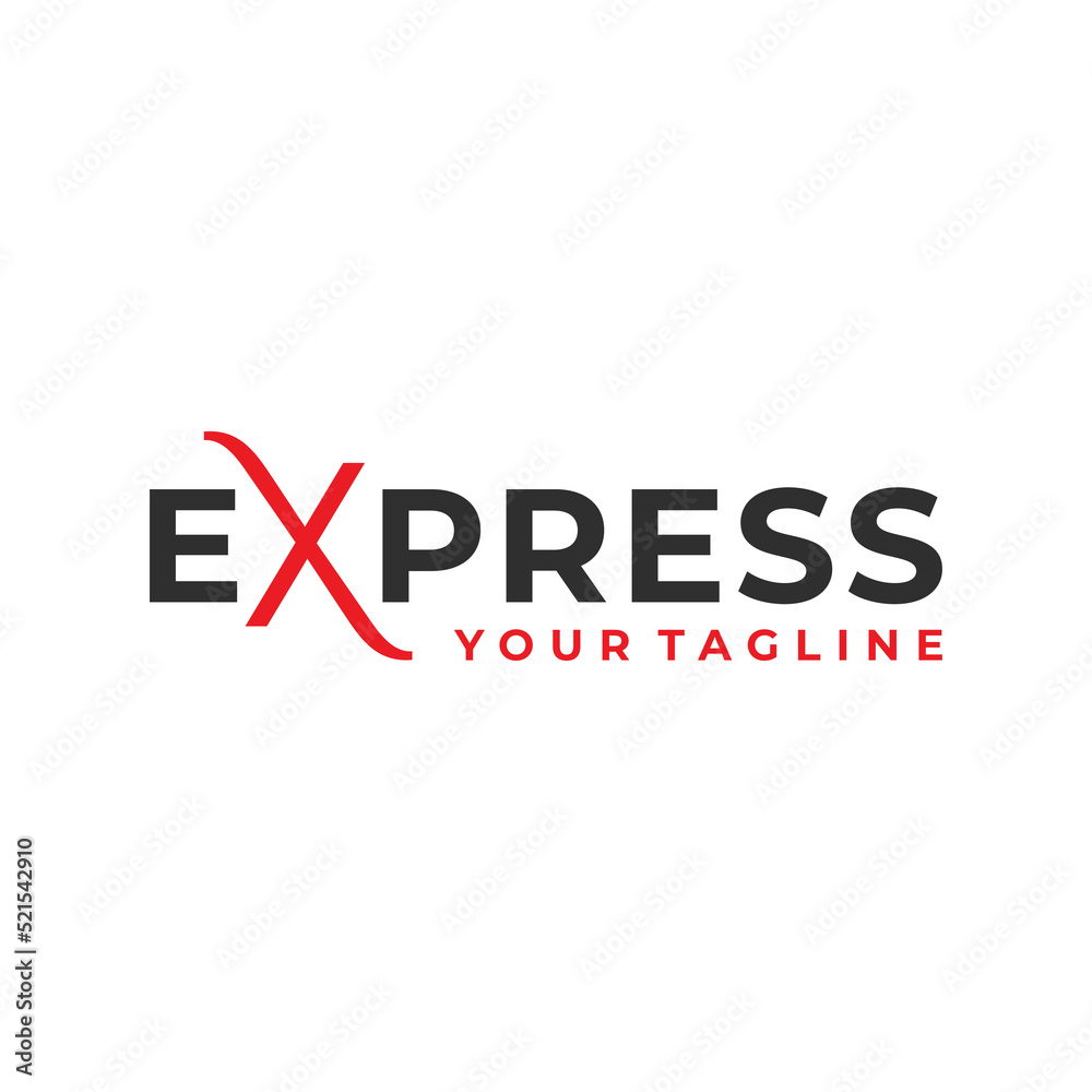 express delivery logo vector design template