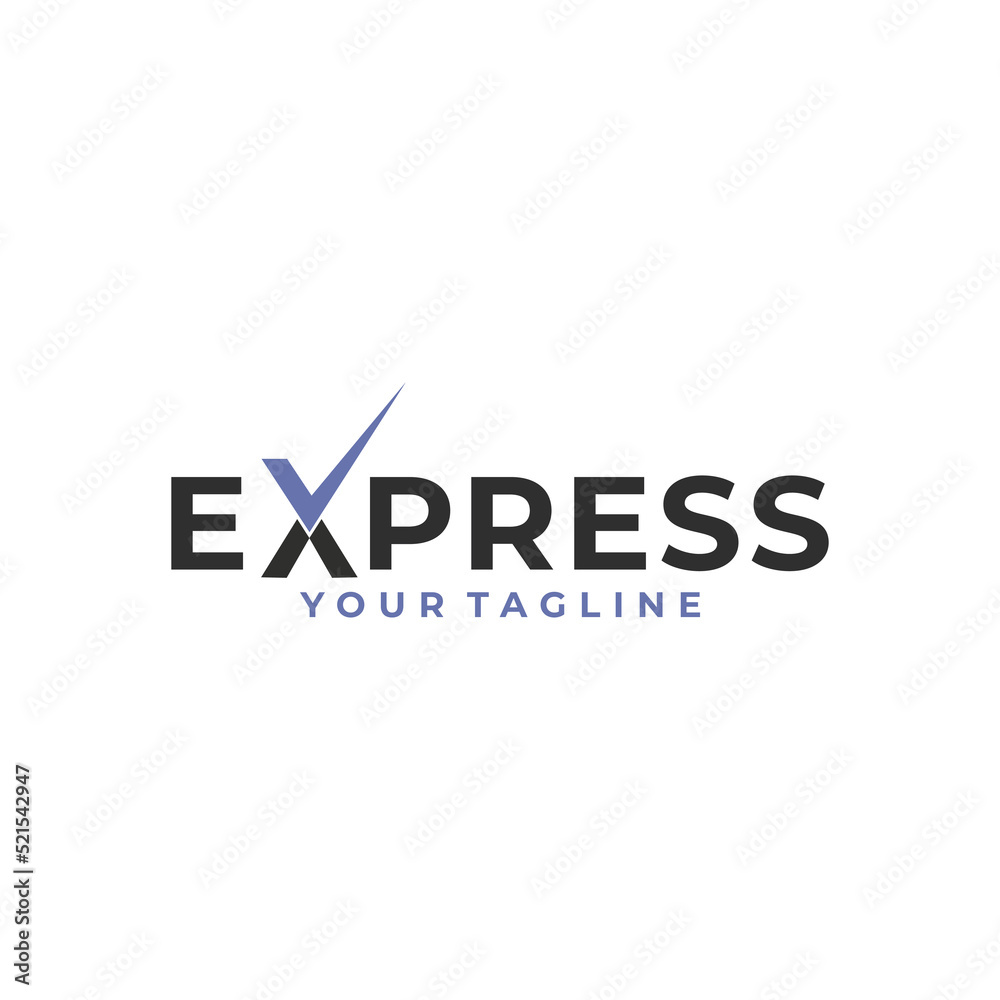 express delivery logo vector design template
