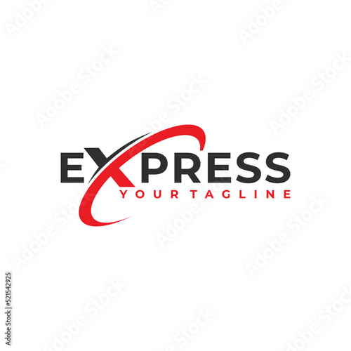 express delivery logo vector design template