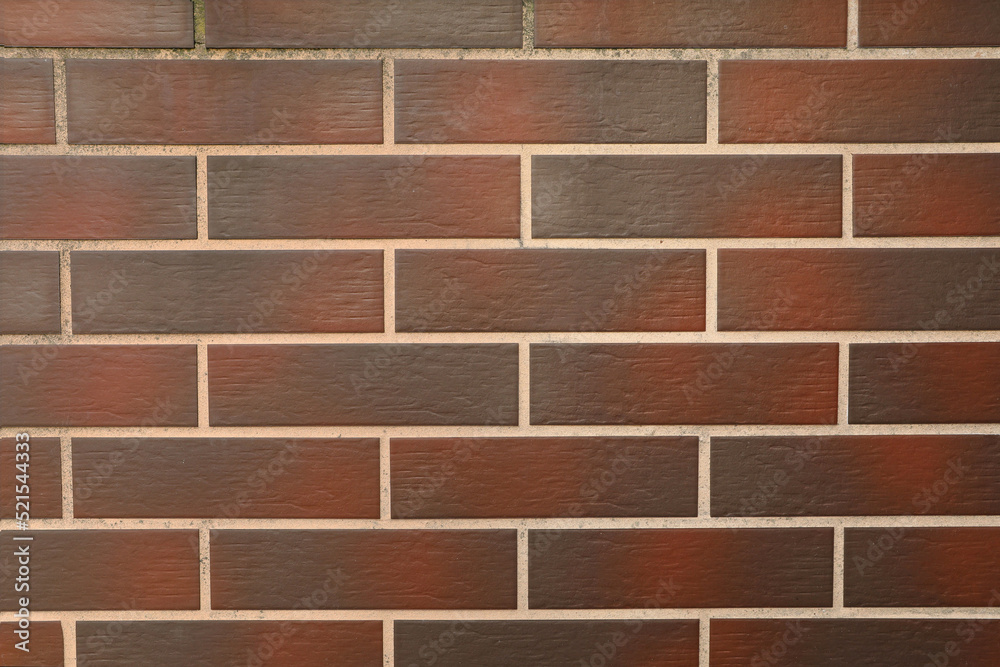 Obraz premium Texture of brown brick wall as background