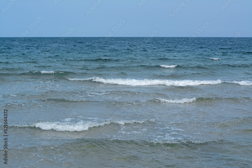 Fototapeta premium Picturesque view of beautiful sea with waves