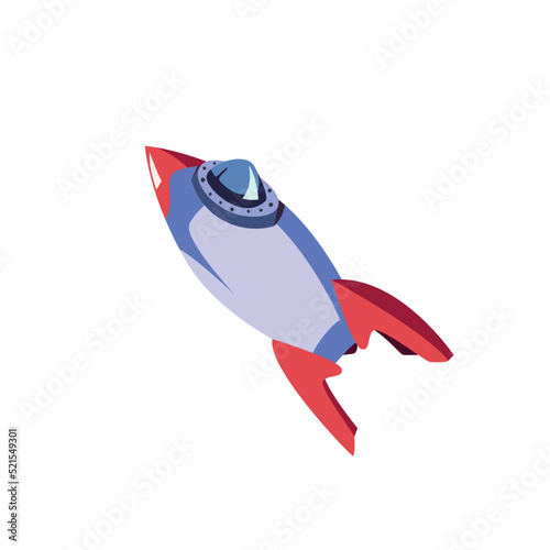flat rocket icon