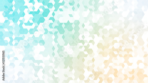 ダイヤのパターン背景素材，グリーンとオレンジのグラデーション