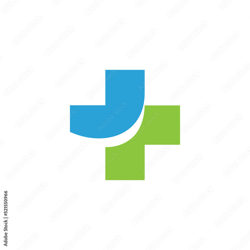 Medical cross and health pharmacy logo vector template Medical cross and health pharmacy logo vector template