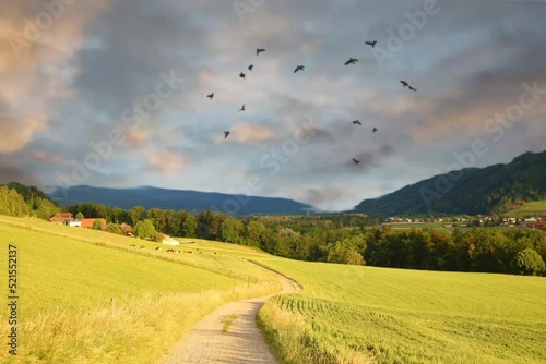 Moving clouds and wide fields