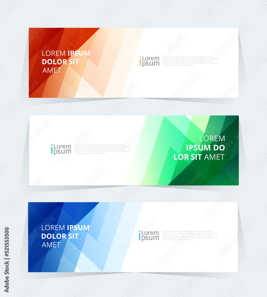 Fototapeta premium Geometric banner design with Vector presentation template.