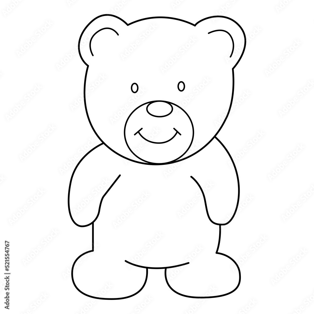 bear outline cartoon design on transparent background bear outline cartoon design on transparent background
