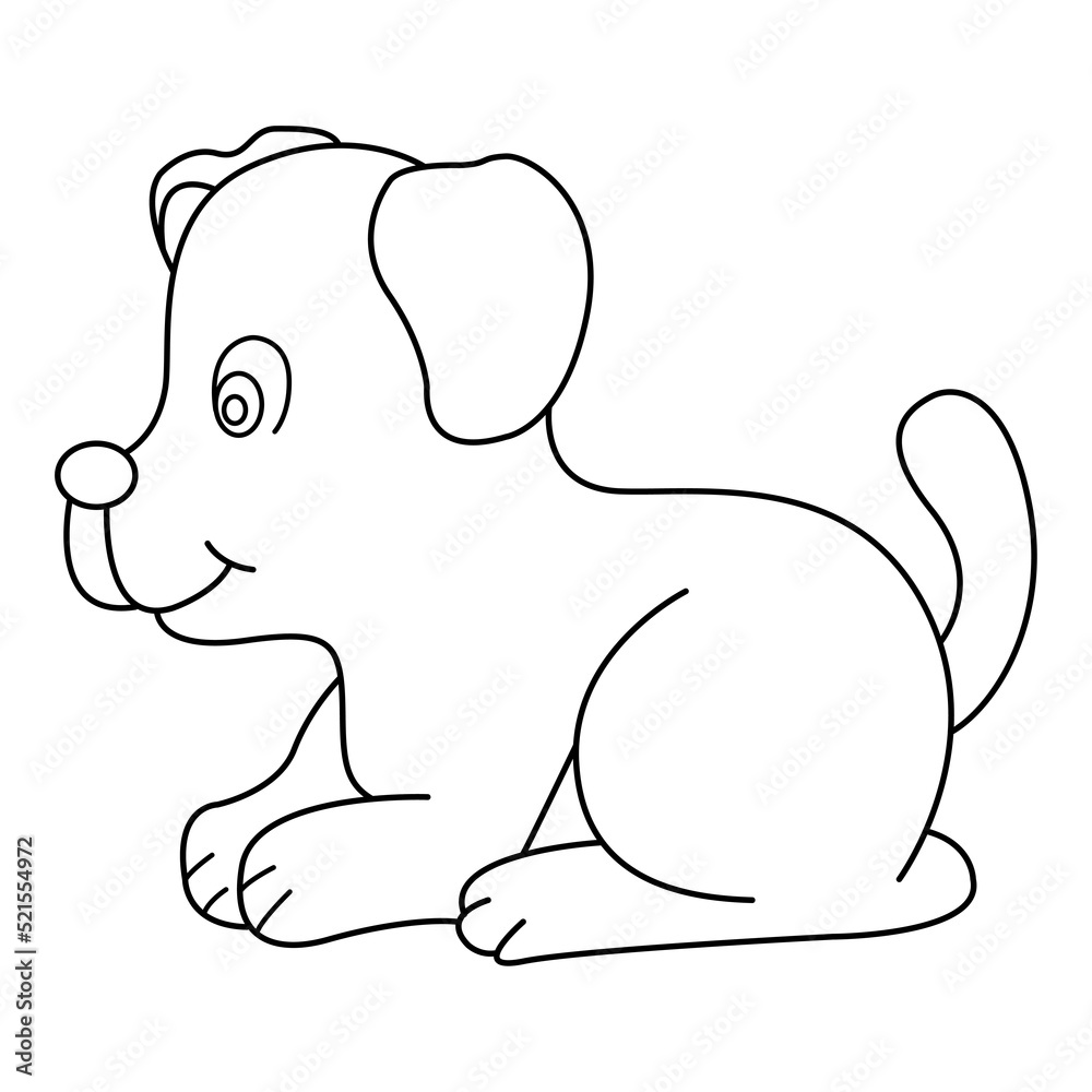 dog outline cartoon design on transparent background dog outline cartoon design on transparent background