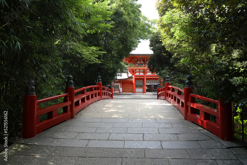 氷川神社　太鼓橋と楼門 photo