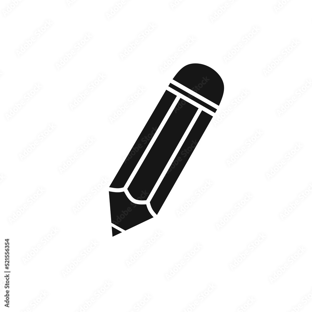 pencil icon with trendy design pencil icon with trendy design