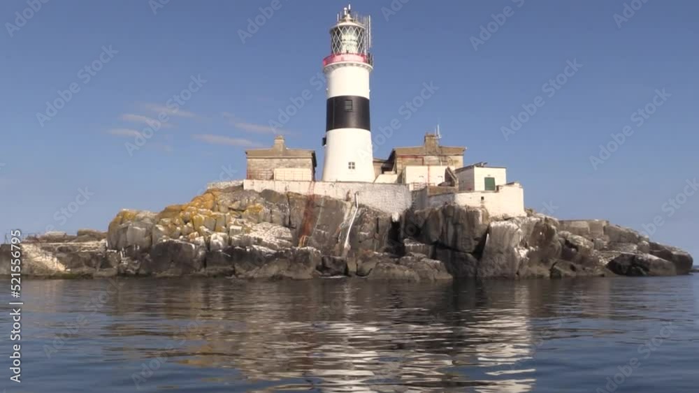 Maidens Lighthouse Northern Ireland in the Irish Sea Maidens Lighthouse Northern Ireland in the Irish Sea