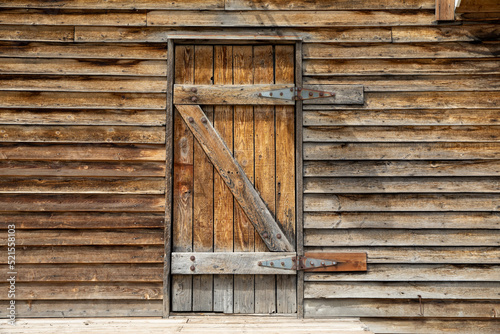 old wooden door