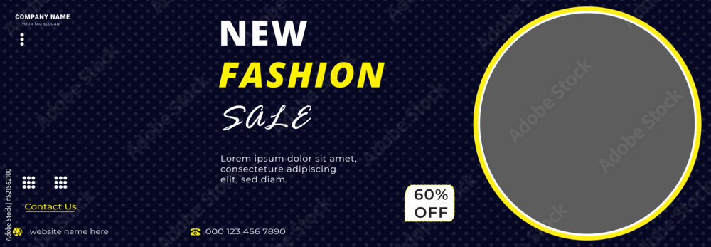Fashion sale Facebook Cover social media banner And web advertisement ...