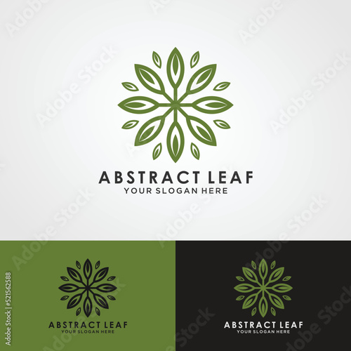 Abstract Flower Leaf Logo Design, Abstract Logos Designs