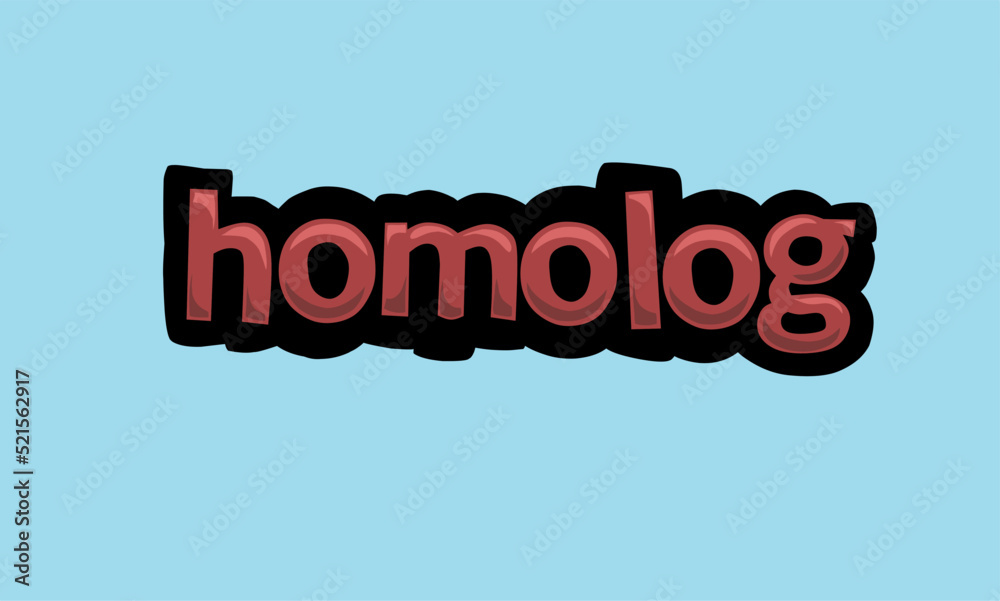 HOMOLOG background writing vector design Stock Vector Adobe Stock
