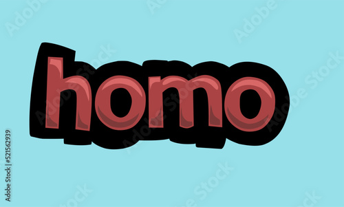 HOMO background writing vector design