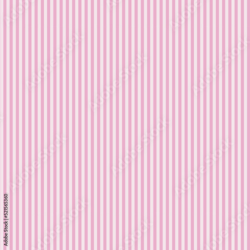 Seamless pattern with pink and white thin vertical stripes. Vector design of awning stripes in a vintage palette.