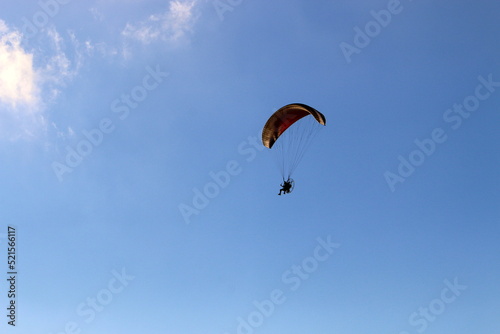 Wallpaper Mural Paragliding in the sky over the Mediterranean Sea. Torontodigital.ca