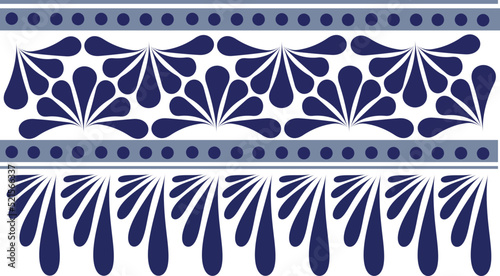 talavera art design mexican, pattern and background in color blue