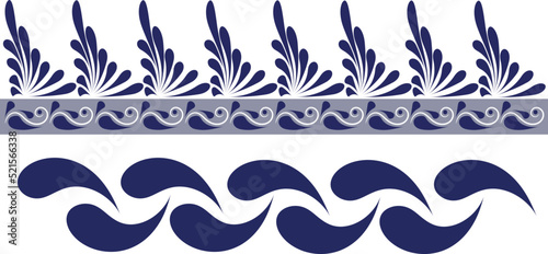 talavera art design mexican, pattern and background in color blue