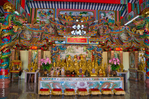 Chinesischer Shrine in Loei innen