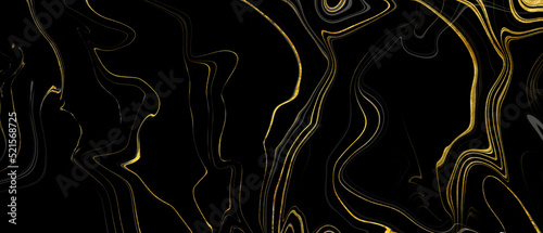 black and gold liquid marble background