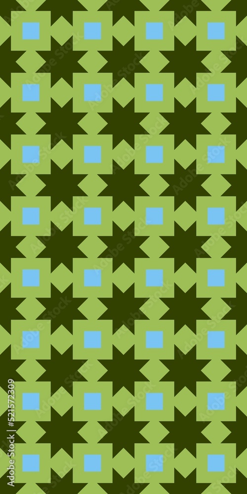 Fototapeta premium Simple ornamental pattern, textile print. Pattern for fabric and trellis. Geometric pattern. Seamless surface. Minimalist wallpaper.