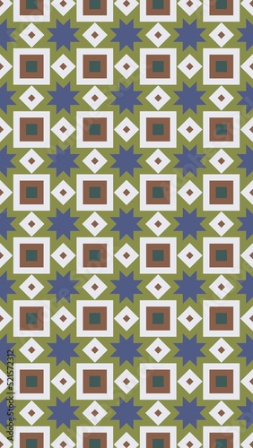 Simple ornamental pattern, textile print. Pattern for fabric and trellis. Geometric pattern. Seamless surface. Minimalist wallpaper.