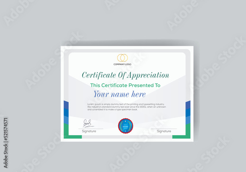Photography Certificate Design